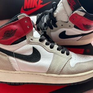 Air Jordan 1 Retro High OG GS 575441 126 (SMOKE GREY) White/Black -LT